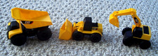 CAT Caterpillar Construction Vehicle Toy Lot Plastic Dump Truck Loader Backhoe