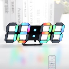 LED-Digitaluhr, Neonuhr, 24,6 cm, schwarz, Ga...