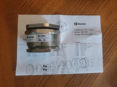 Roxtec RG M63/4 Rox M63 Gland, Cable Entry Seal, Cables / Pipes