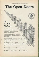 Magazine Ad - 1912 - AT&T / Bell System - The Open Doors on the Bell Highway