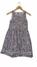 Classic Prep Girls' Sleeveless castle Floral Dress Sz 14 industrial zipper