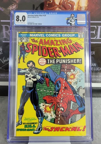 The Amazing Spider-Man #129 1st Appearance Punisher CGC 8.0