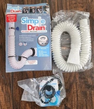 Simple Drain Kit Flexible Rubber P-Trap, S-Trap Offset Trap Fits 1.25” & 1.50”