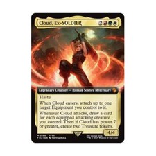 WOTC Commander: FINAL FANTASY Cloud, Ex-SOLDIER (Extended Art) (MR) NM