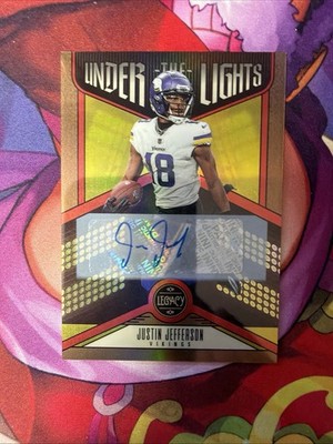 23 Panini Legacy Under The Lights Justin Jefferson Auto Vikings /25