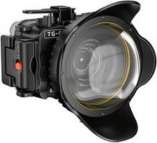 Seafrogs 60 Meters Waterproof Camera Housing for Olympus Tg6 with 4 Inch Dome