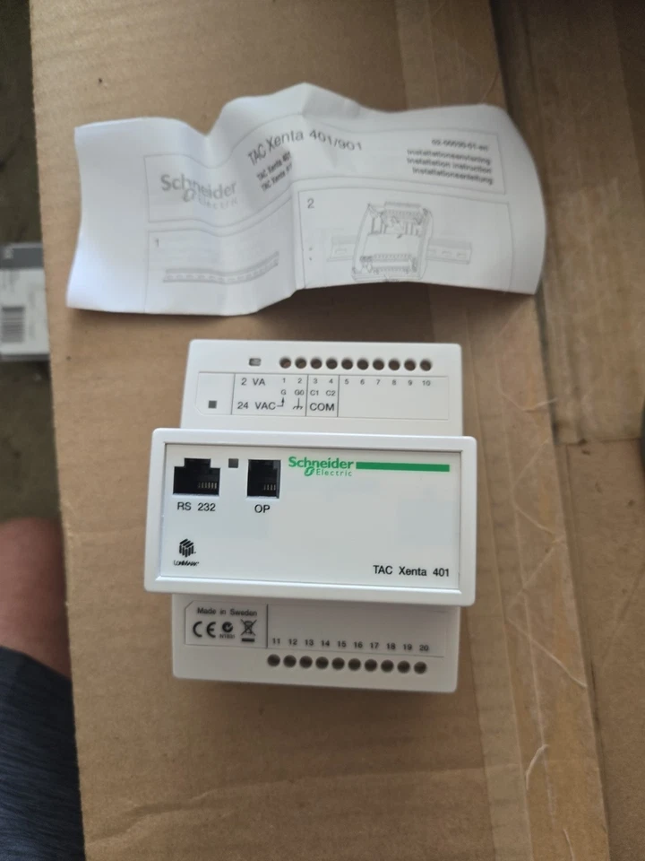 SCHNEIDER ELECTRIC TAC XENTA 401 PROGRAMMABLE CONTROLLER 007301012 - Image 2 of 2