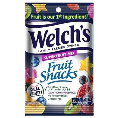 3x Welch's Fruit Snacks Superfruit Mix Bulk Sweet Treats Lot New 5oz
