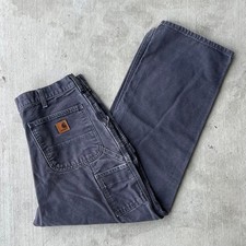Vintage Y2K Carhartt B11 PTB blue work wear carpenter pants