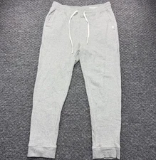 Outerknown Sur Sweatpants Joggers Mens Large Gray Hemp Organic Cotton Drawstring
