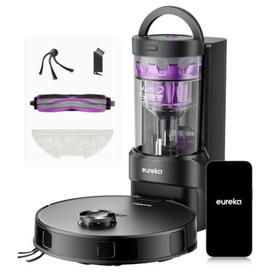 Eureka E20 Evo Plus Robot Vacuum and Mop Combo, 10,000Pa Suction