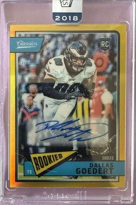 2018 CLASSICS SIGNIFICANT SIGNATURES GOLD #327 DALLAS GOEDERT/ 25 PANINI HONORS
