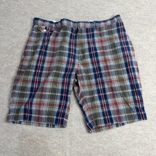Ralph Lauren Sportswear Mens 40 Plaid Cotton Shorts Blue Red Green Madras Preppy
