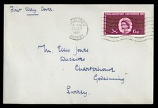Mayfairstamps England FDC 1961 Godalming Surrey to City First Day Cover aax_1681