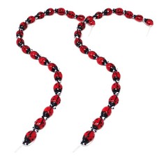 Honbay 40PCS Glass Ladybug Beads Mini Animal Insect Spacer Beads for Earring ...