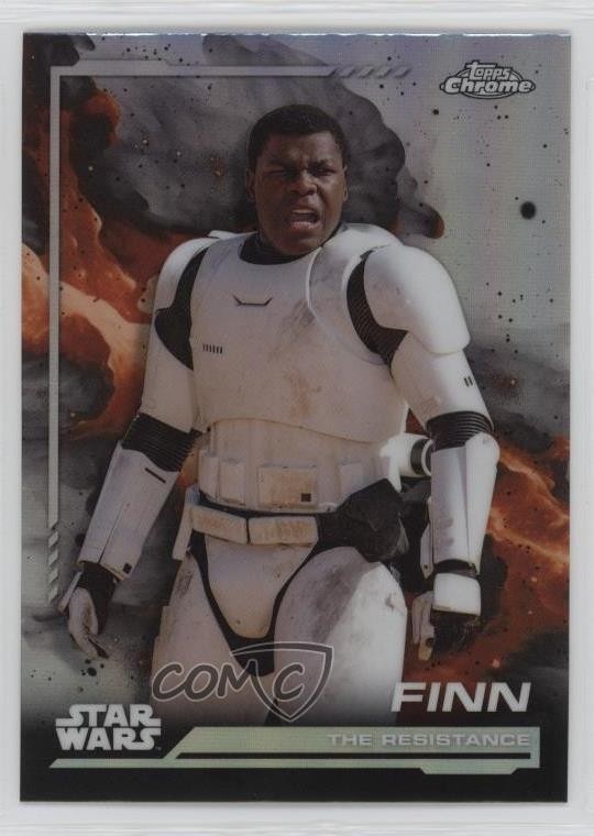 2024 Topps Chrome Star Wars Rainbow Refractor Finn #113 02l5