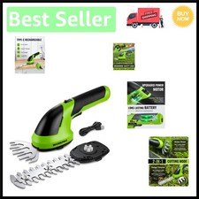 Rechargeable Handheld Grass Shear with USB-C Charging - Perfect for Small Yards