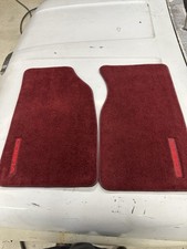 1979-1993 Ford Mustang Cobra Oem Ruby Red Floor Mat Pair Oem Nos New Foxbody