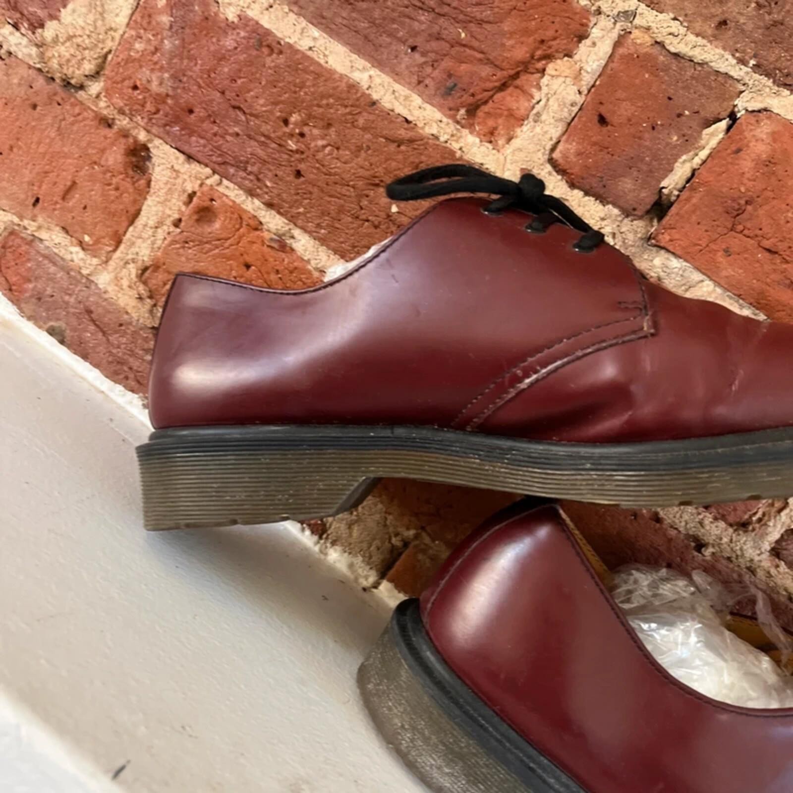 Vintage Dr Marten Red/Brown Leather Oxford Boots | UK Size 8 image 6