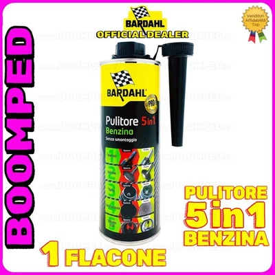 BARDAHL PULITORE 5 IN 1 BENZINA 500ml ADDITIVO PULIZIA INIETTORI TURBO EGR BD42