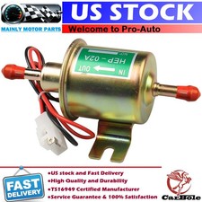 12V Electric Fuel Pump HEP-02A Inline Low Pressure Gas Diesel For Car Truck Boat