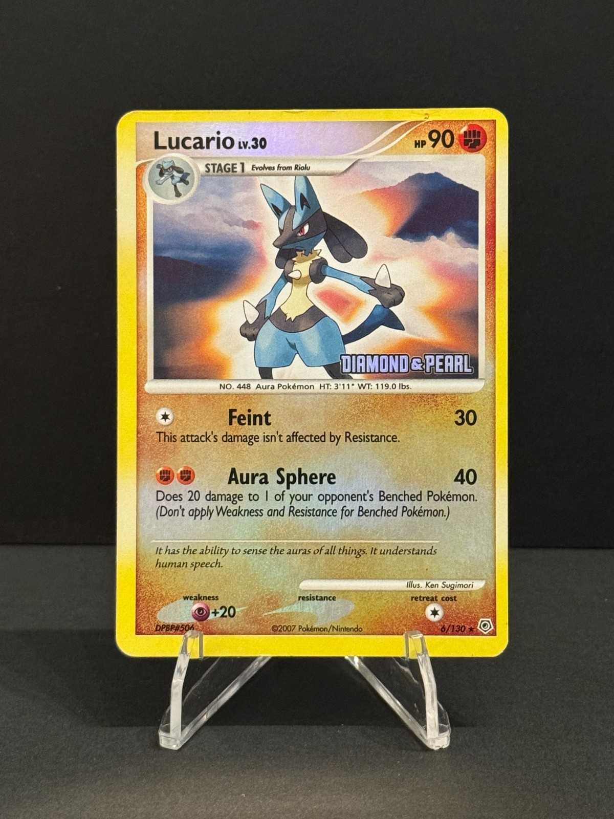 Pokemon TCG Lucario LV.X - DP12 - Diamond and Pearl Promos (PR) Trading Card 