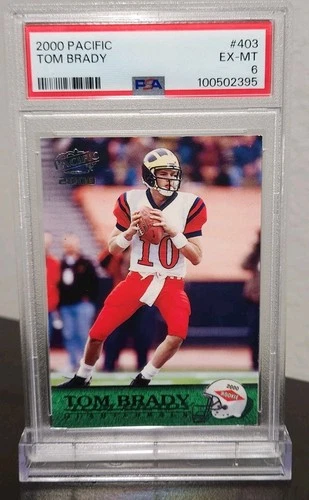 2000 Pacific Tom Brady Rookie Card #403 PSA 6 Patriots Legend