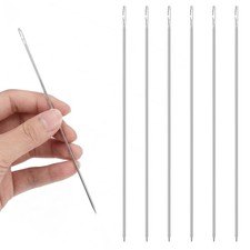 6 Pcs Bait Rigging Needles Stainless Steel Fishing Needle for Baits, 6 Inches