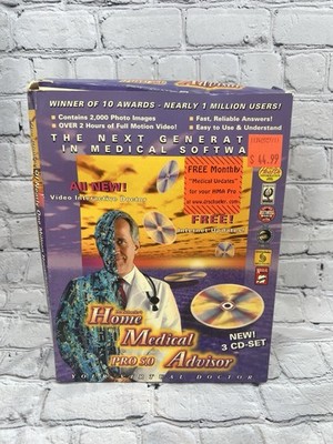 Dr. Schueler's Home Medical Advisor Pro 5.0 Vintage Software Cd Rom Disk Big Box