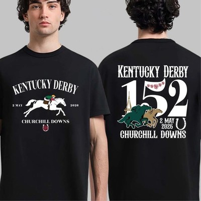 Kentucky Derby 2026 T Shirt Unisex, 152st Run For the Roses, Horse Racing Lover