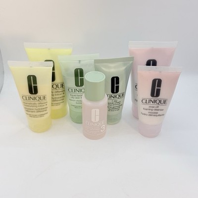 Clinique Oily Combo Skin Lot of 7 Rinse Off Foaming Cleanser Soap Clarifying Lot