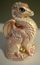 Windstone Editions Shell Pink Bantam Dragon Statue with Box