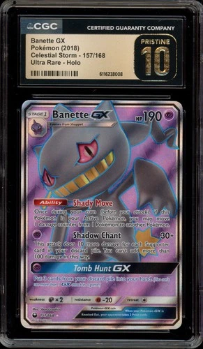 Pokemon Banette GX Celestial Storm Full Art #157 CGC 10 Pristine