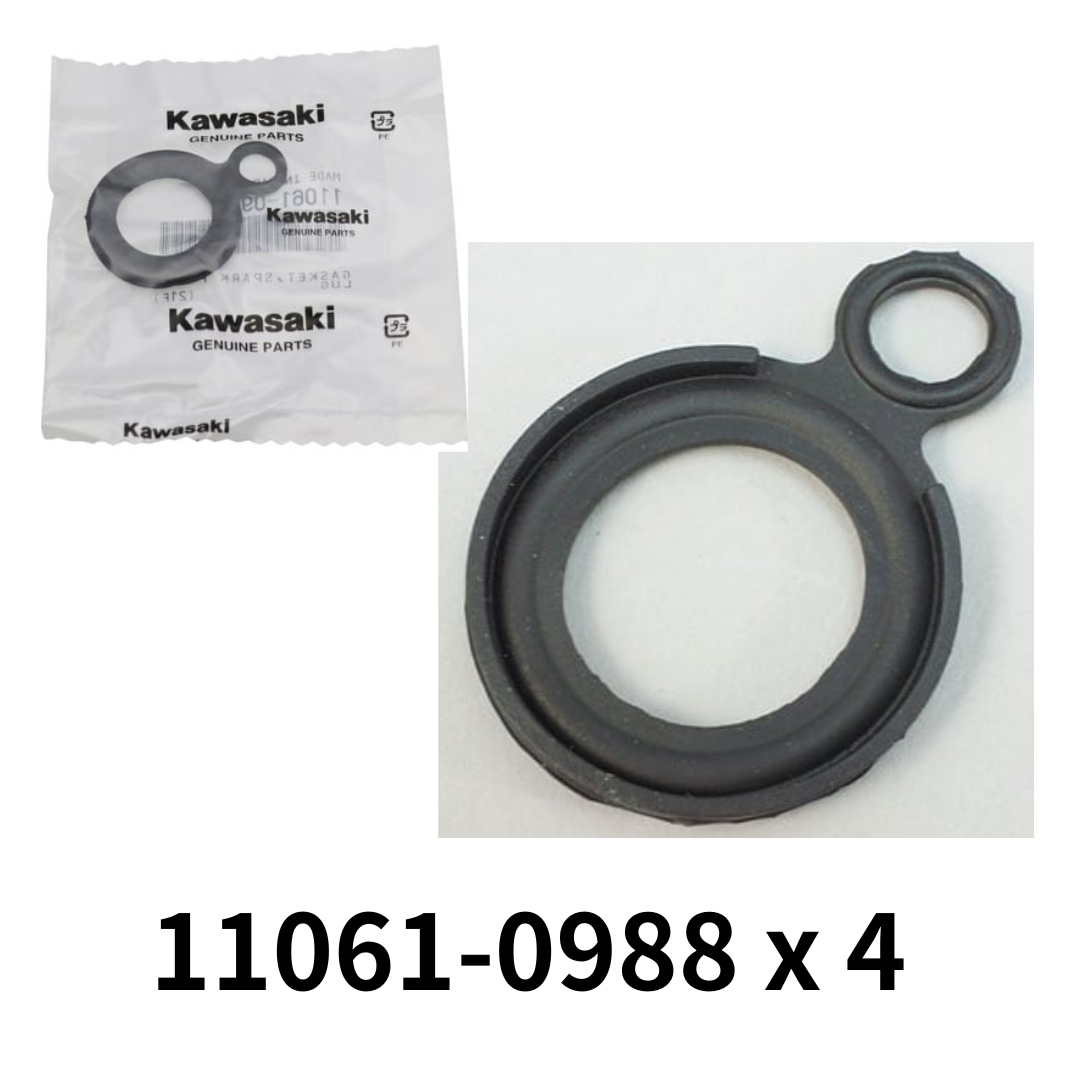 KAWASAKI Genuine ZRX1200 ZZR1200 HEAD COVER GASKET & SPARK PLUG