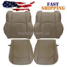 For 2009-2012 Dodge Ram 1500 Driver + Passenger Bottom + Top Seat Cover Tan