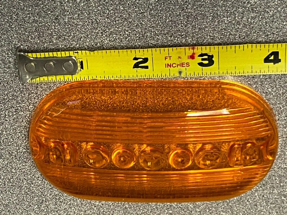 77-556 LENTE ÁMBAR SEÑAL-STAT, OVALADA, 2" X 4", NUEVA Foto 3 de 3