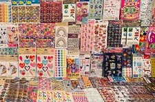 Fun 998+ STICKER Lot GIRLY Planner Themes & American HALLMARK Kid Girls Teens