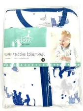 Aden + Anais Sleeping Bag Blanket Small Baby Boy's Cotton Muslin Blue Elephants