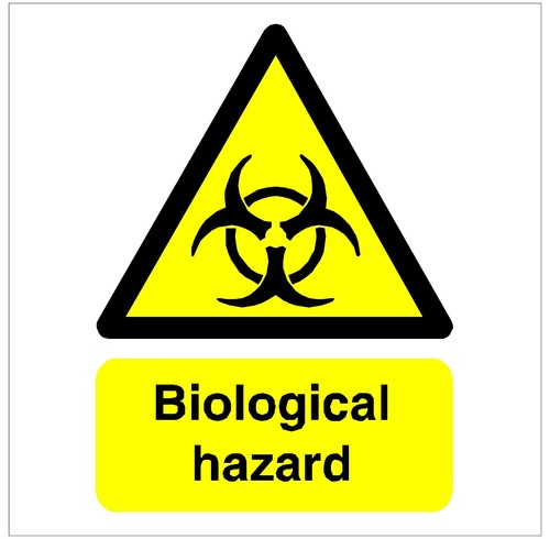 1040 biological hazard sign weatherproof aluminium plaque pvc or