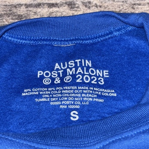 Post Malone Tour Crewneck Sweatshirt “If Yall Weren't Here Id Be Crying” Small - Picture 3 of 5