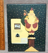 Warren Kimble "Santa" Photo Picture Frame Holiday/Christmas  8 in x 6 in.