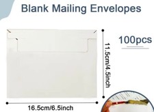 PHOTO SHIPPING FLATS CARDBOARD ENVELOPE MAILERS 100 6.5 x 4.5 RIGID SPORTS CARD