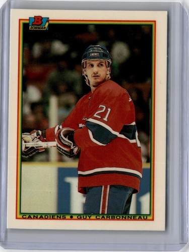 1990 Bowman Tiffany Guy Carbonneau #44 card