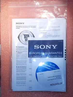 Sony SDM-S51 S71 S81 Documentation kit 4-087-260-13  
