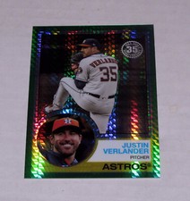2018 Topps Silver Pack Chrome Green Refractor 117 Justin Verlander (#/99)