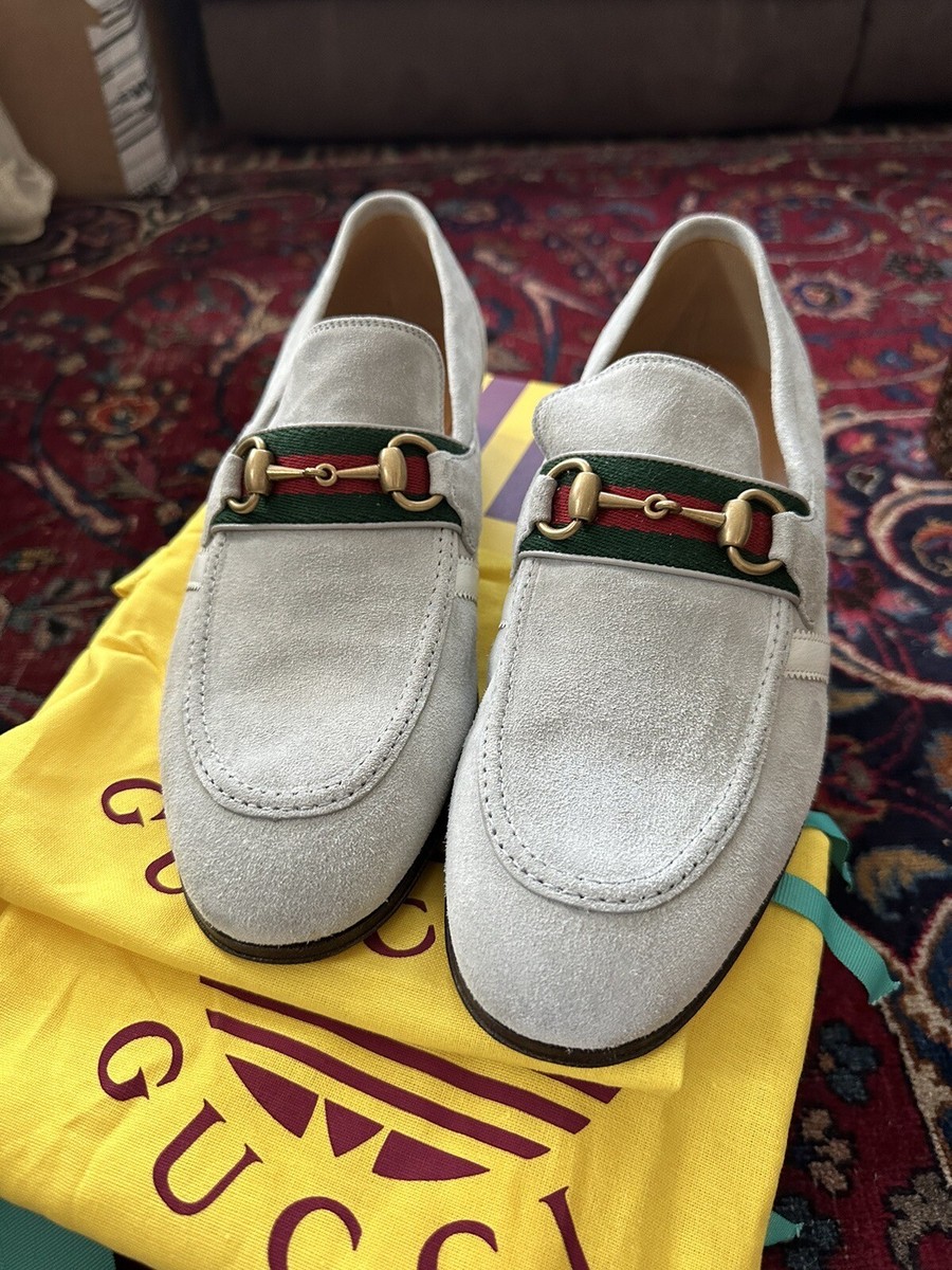 GUCCI Suede d with Web ビット ローファー9 GUCCI Suede d with Web ビット ローファー9 GUCCI Suede d with Web