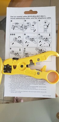 Universal cable wire stripper In original packaging RG59, RG6,RG7, RG11