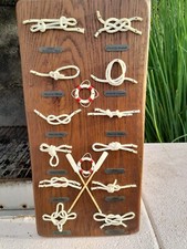 Planche nœuds de marins pièce unique fait par un marin pêcheur retraité.