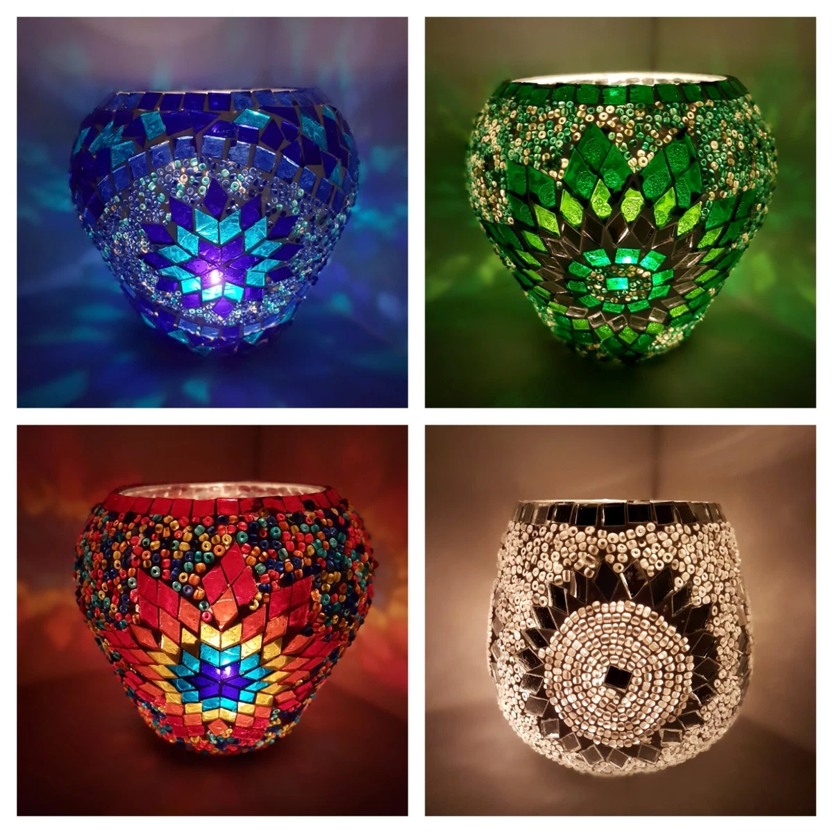 Mosaic tea light holders deals