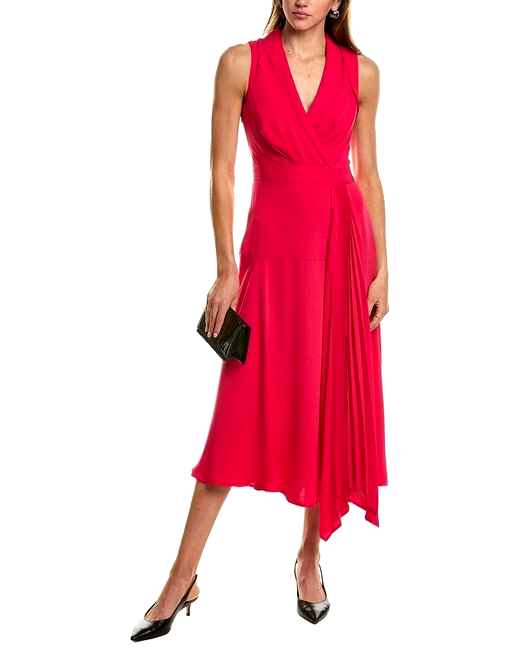 amara midi dress blue multi Amara Satin Midi Dress Midnight Blue M